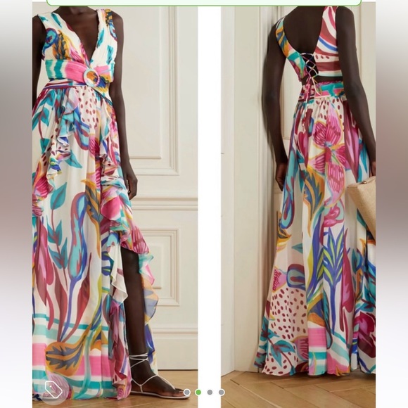 PatBo Floral Maxi Dress Size 2 - Picture 3 of 4